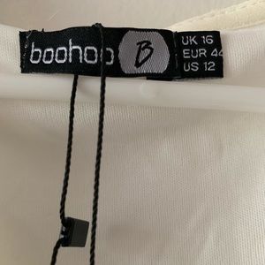 Boohoo Dresses - NEW Boohoo White Chiffon Wrap Midi Dress Boohoo Dresses - NEW Boohoo White Chiffon Wrap Midi Dress